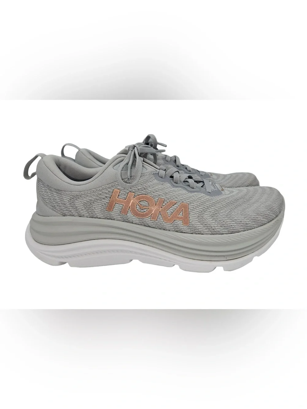 Hoka Gaviota 5 Harbor Mist rose Gold